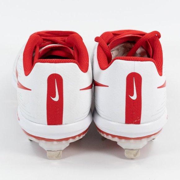 Nike Women's Lunar Hyperdiamond 3 Pro 'White Red' CD0110-1067 Softball Cleats - Picture 7 of 11